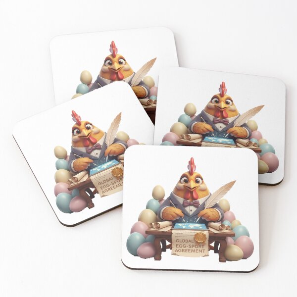 Item preview, Funny Chicken CEO Signing Global Egg Sport Agreement designed and sold by vk09.