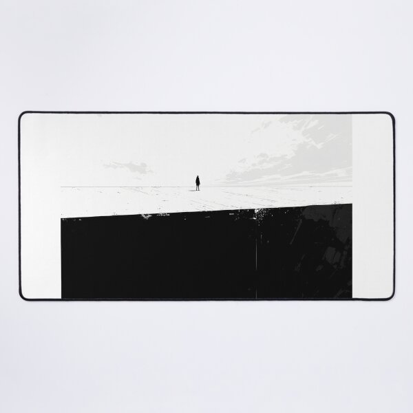 Item preview, Single Silhouette in Vast Minimalist White Landscape designed and sold by Christian Weiss.
