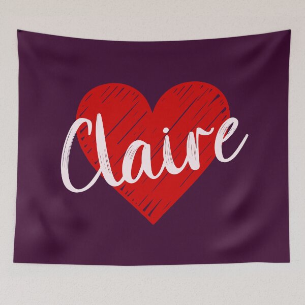 Item preview, Claire Name Red Heart  designed and sold by Jeallan Designs.