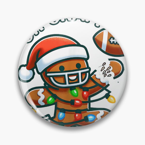 Item preview, Oh Snap Funny Gingerbread Man Football Christmas Player Lights Mishap designed and sold by YubitaLeLe.