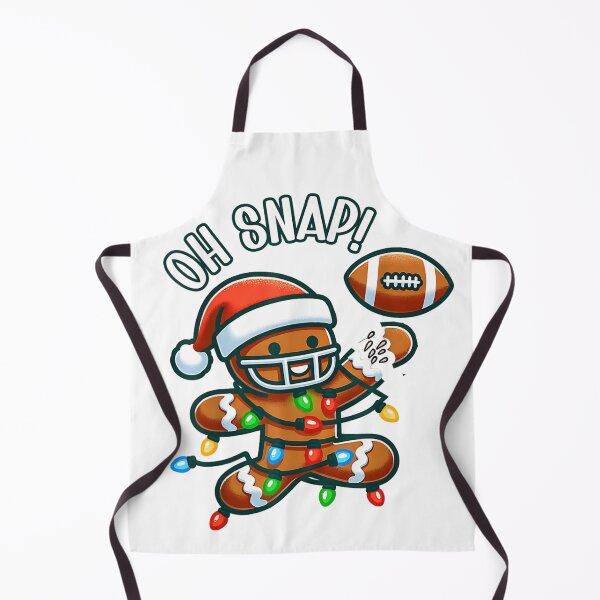 Item preview, Oh Snap Funny Gingerbread Man Football Christmas Player Lights Mishap designed and sold by YubitaLeLe.