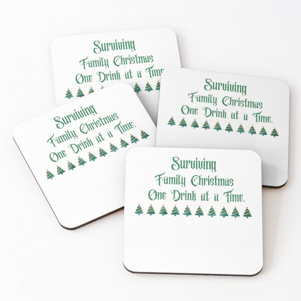 Item preview, Surviving Family Christmas One Drink At A Time designed and sold by AllThatIsWelsh.