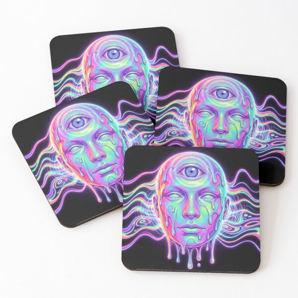 Item preview, Melting Neon Face Trip designed and sold by CyberArtifacts.