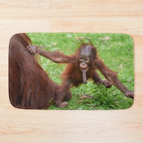 Item preview, Am I Cute - Orangutan Baby with Mother designed and sold by rawshutterbug.