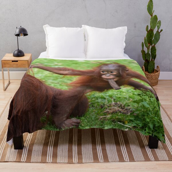 Item preview, Am I Cute - Orangutan Baby with Mother designed and sold by rawshutterbug.