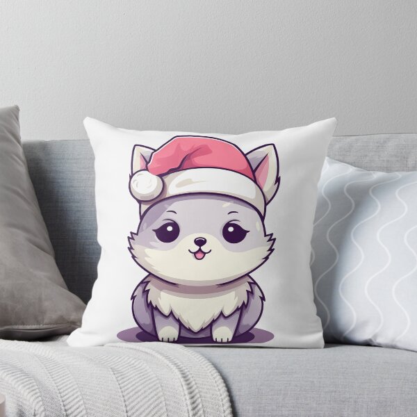 Item preview, Cute Christmas cat wearing a Santa hat designed and sold by WizardOfPrompts.