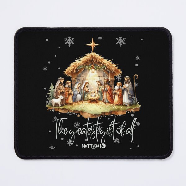 Item preview, Watercolor Nativity Scene The Greatest Gift Of All Religious Art designed and sold by YubitaLeLe.
