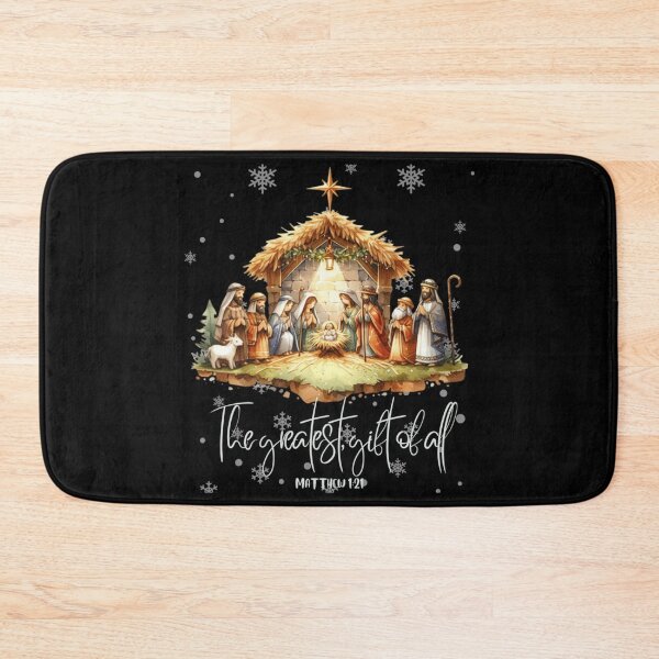 Item preview, Watercolor Nativity Scene The Greatest Gift Of All Religious Art designed and sold by YubitaLeLe.