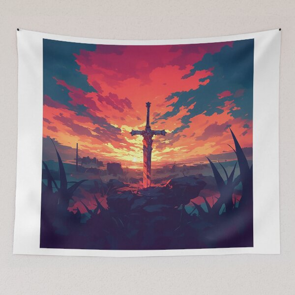 Item preview, Mythical Sword in Stone at Dramatic Sunset designed and sold by Christian Weiss.