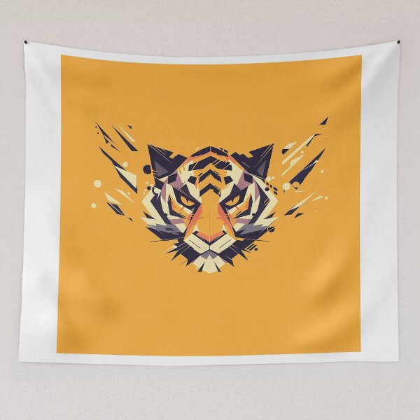 Item preview, Geometric Tiger Head in Bold Vector Style designed and sold by Christian Weiss.