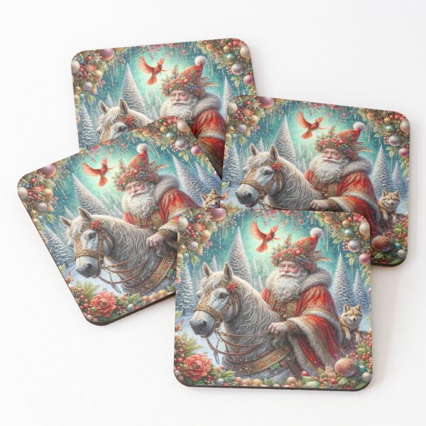 Item preview, Santa Riding a Horse designed and sold by M-Y-A-R-T-.