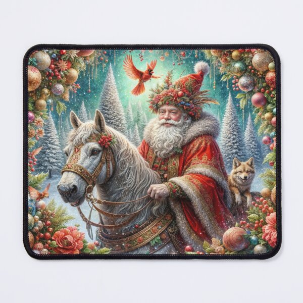 Item preview, Santa Riding a Horse designed and sold by M-Y-A-R-T-.