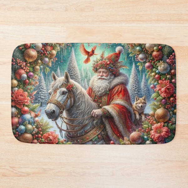 Item preview, Santa Riding a Horse designed and sold by M-Y-A-R-T-.