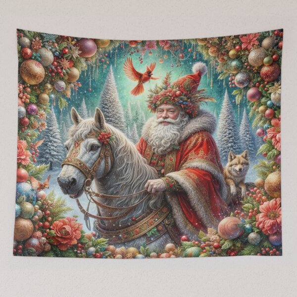 Item preview, Santa Riding a Horse designed and sold by M-Y-A-R-T-.