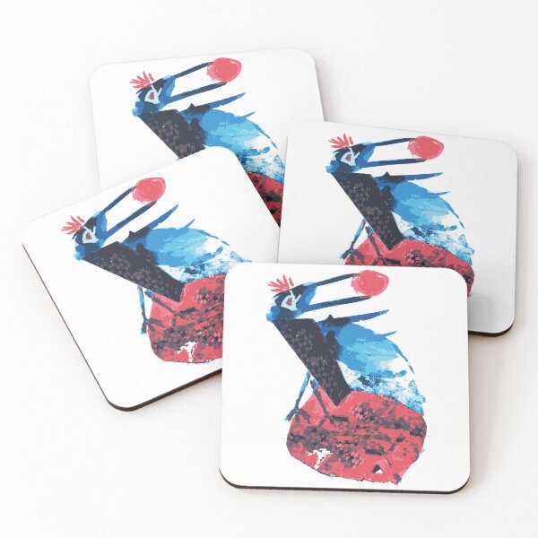 Item preview, Woodpecker Figurine - Figurative Abstraction | Art Print, Puzzle & More | Annette Kunow designed and sold by KunowArtShop.