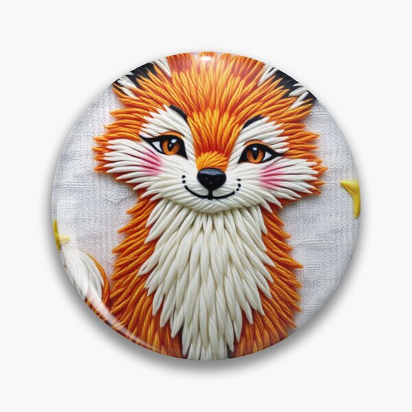 Item preview, Scandinavian Embroidered Fox – Cozy Snowy Forest Design designed and sold by MiraLumeStudio.