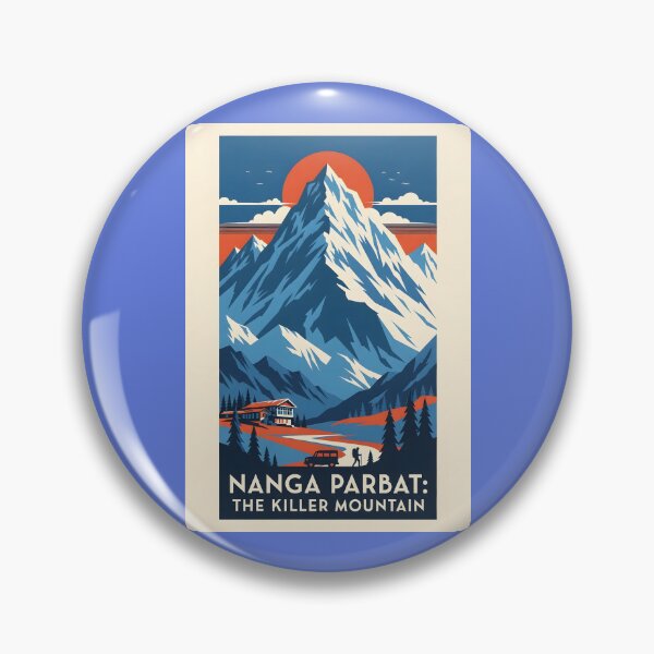Item preview, Nanga Parbat Art Deco Vintage Travel Poster designed and sold by RBCTk.