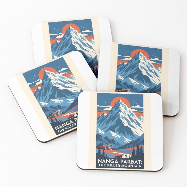 Item preview, Nanga Parbat Art Deco Vintage Travel Poster designed and sold by RBCTk.