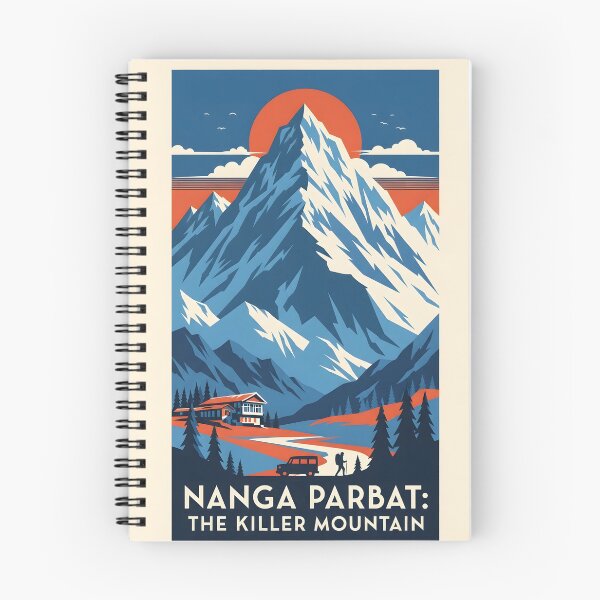 Item preview, Nanga Parbat Art Deco Vintage Travel Poster designed and sold by RBCTk.