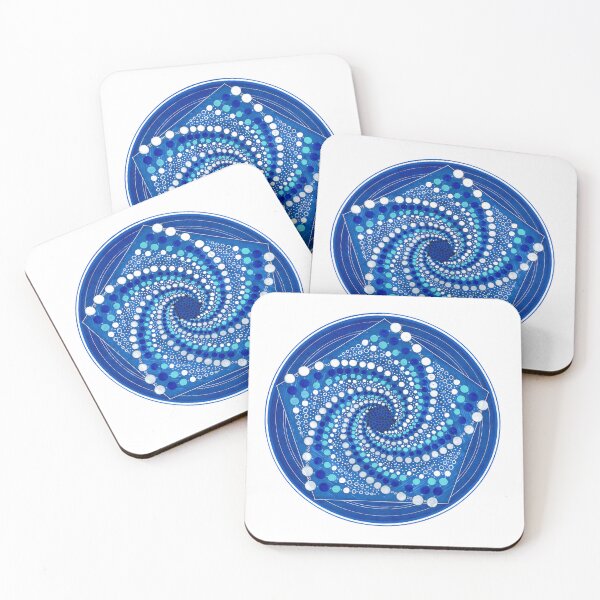 Item preview, Blue Spiral Mandala – Cosmic Geometry Flow designed and sold by Portal Mandalas.