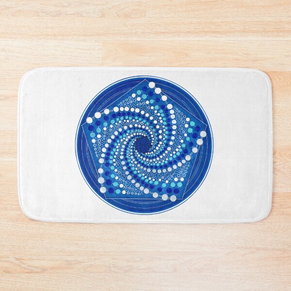 Item preview, Blue Spiral Mandala – Cosmic Geometry Flow designed and sold by Portal Mandalas.