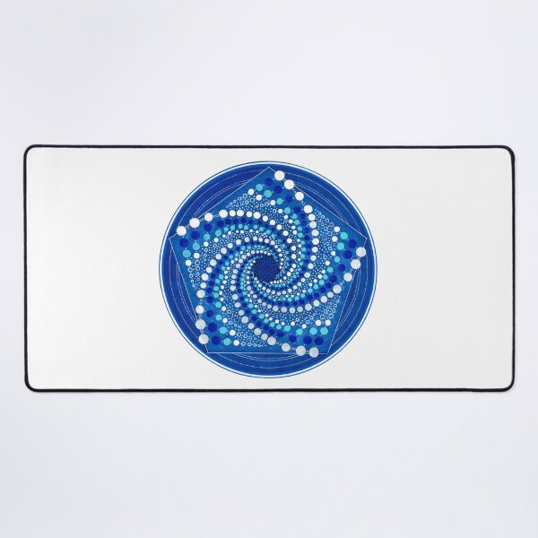 Item preview, Blue Spiral Mandala – Cosmic Geometry Flow designed and sold by Portal Mandalas.