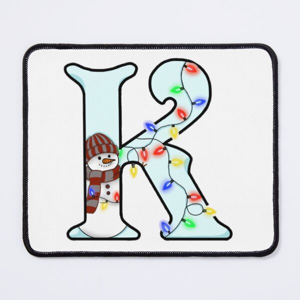 Item preview, Holiday themed letter K designed and sold by Artistkhg.
