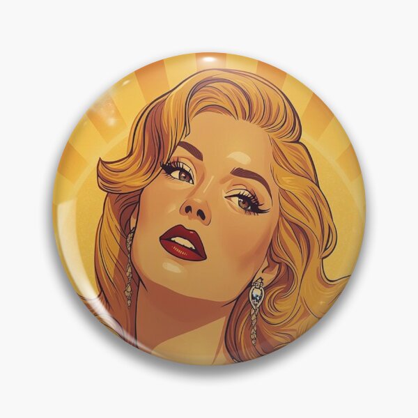 Item preview, Vintage 1940s Leo Pin-Up – Golden Bombshell with Sunburst Halo | Regal Retro Glamour Poster designed and sold by MissSaylor.