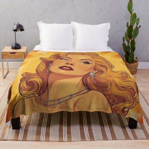 Item preview, Vintage 1940s Leo Pin-Up – Golden Bombshell with Sunburst Halo | Regal Retro Glamour Poster designed and sold by MissSaylor.