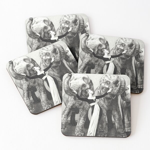 Item preview, An elegant model poses with elephants designed and sold by Marlene71k.