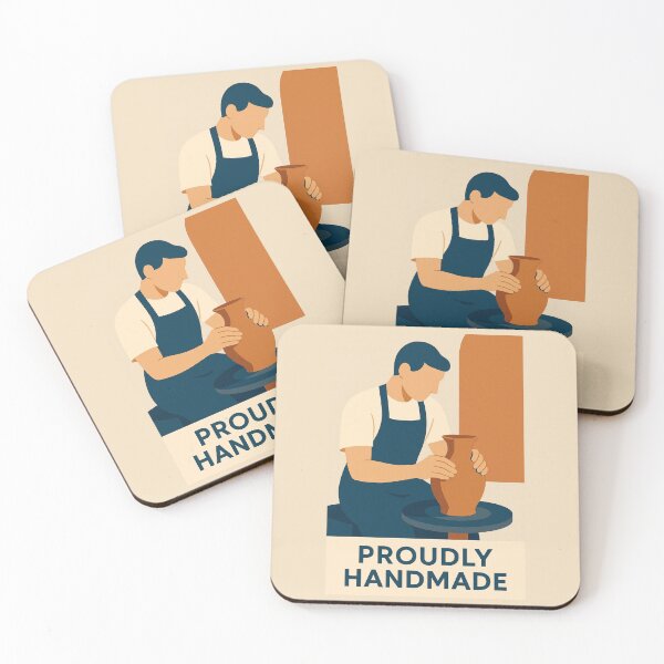 Item preview, Proudly Handmade Pottery Hobby Creative Craft Illustration designed and sold by Annika Shurafa.