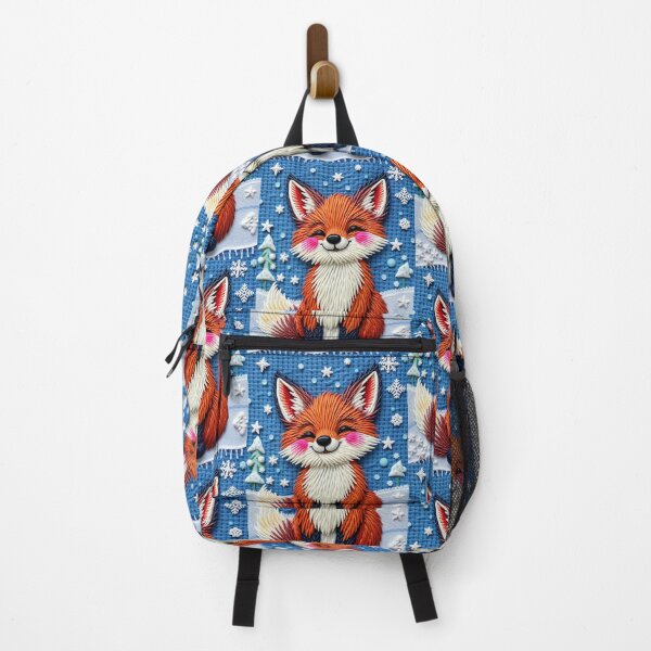 Item preview, Nordic Embroidery Fox – Cute Winter Woodland Art designed and sold by MiraLumeStudio.