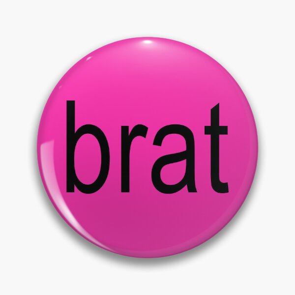 Item preview, Brat Word Neon Pink designed and sold by Jeallan Designs.