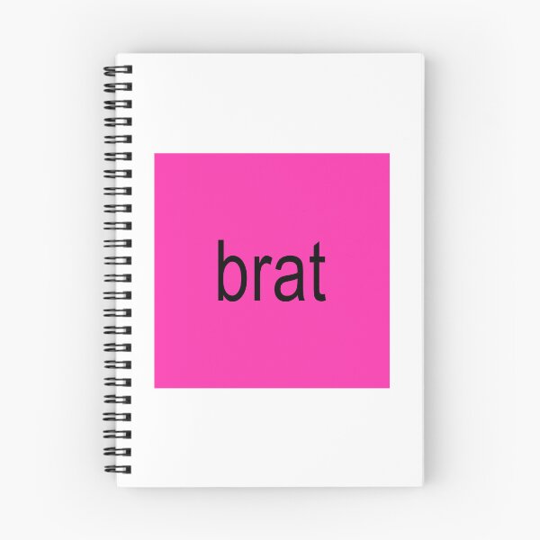 Item preview, Brat Word Neon Pink designed and sold by Jeallan Designs.