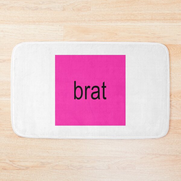 Item preview, Brat Word Neon Pink designed and sold by Jeallan Designs.