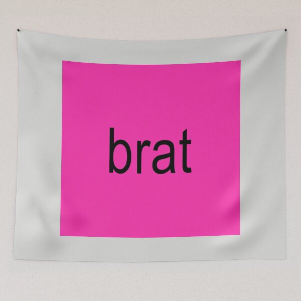 Item preview, Brat Word Neon Pink designed and sold by Jeallan Designs.