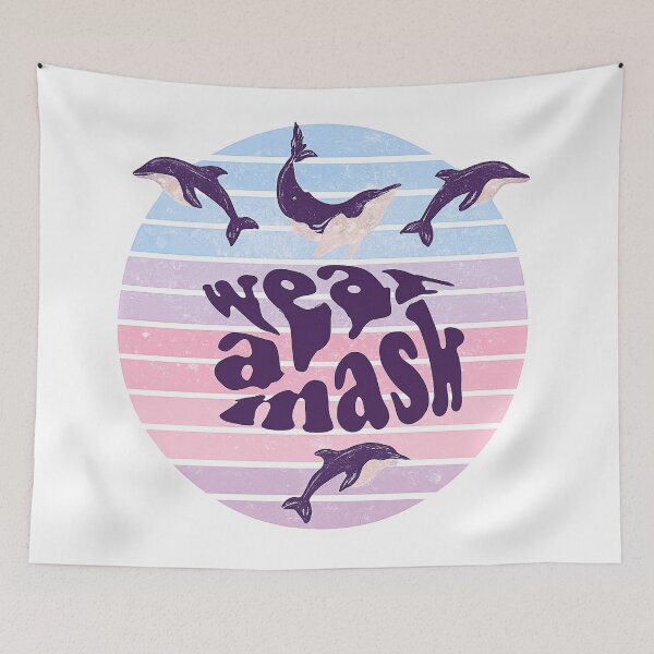 Item preview, "Ocean Echo: Wear a Mask" designed and sold by MayaMaliStudio.