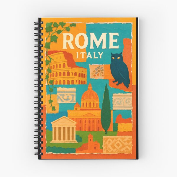 Item preview, Rome Culture Collage Travel Poster - Colosseum & Mosaics designed and sold by Cosmopolis.