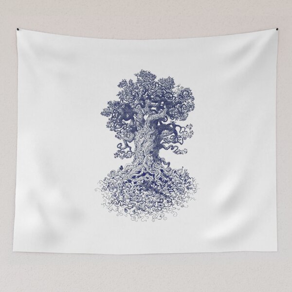 Item preview, Men's Gnarled Tree Graphic, Hand Screen Printed Tree of Life  designed and sold by DesignDenDo ⭐⭐⭐⭐⭐.