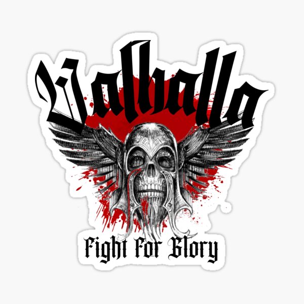 Item preview, Valhalla Viking Fight For Glory Viking Logo designed and sold by Bearded-Viking.