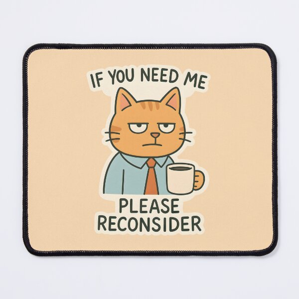 Item preview, If You Need Me Please Reconsider Sarcastic Office Humor designed and sold by thecatcouch.