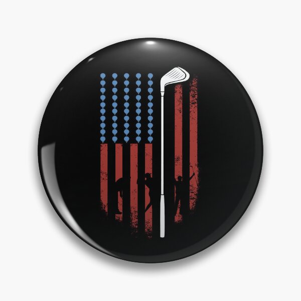 Item preview, USA Flag Vintage Golf Club Design for Golf Lovers designed and sold by GetGoodFit.