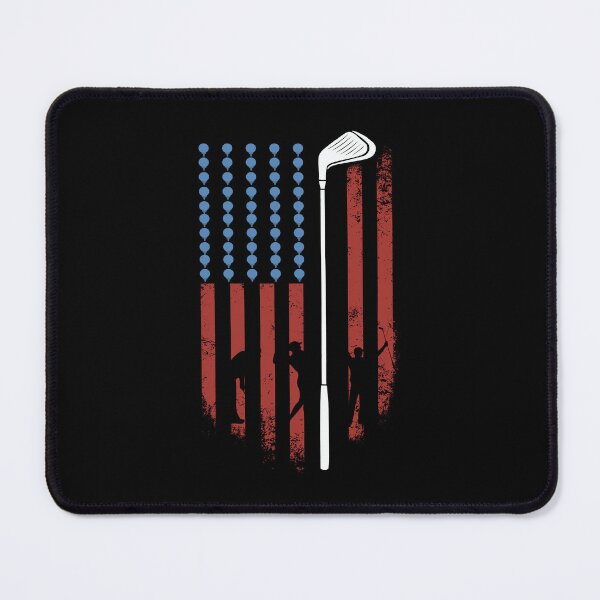 Item preview, USA Flag Vintage Golf Club Design for Golf Lovers designed and sold by GetGoodFit.