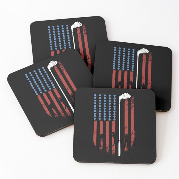 Item preview, USA Flag Vintage Golf Club Design for Golf Lovers designed and sold by GetGoodFit.