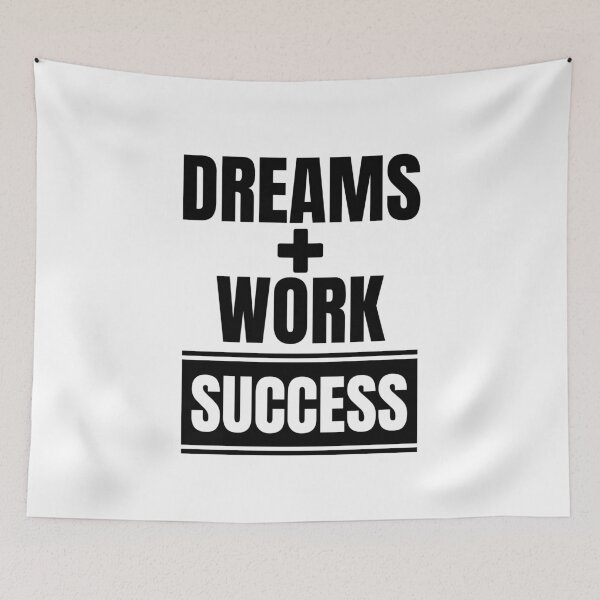 Item preview, Dreams + Work = Success designed and sold by Dondonmart.