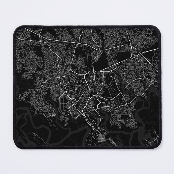 Item preview, Port Harcourt City Map of Nigeria - Full Moon designed and sold by deMAP.