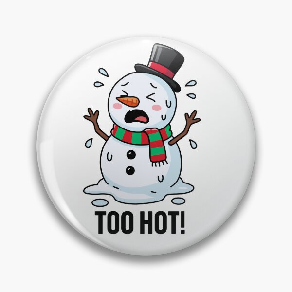 Item preview, Melting Cute Christmas Snowman, Too Hot! designed and sold by TiaChintya.