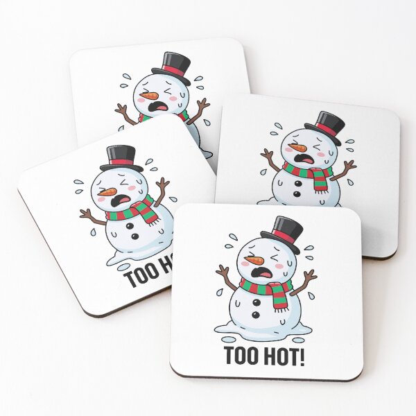 Item preview, Melting Cute Christmas Snowman, Too Hot! designed and sold by TiaChintya.