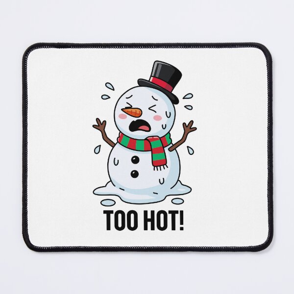 Item preview, Melting Cute Christmas Snowman, Too Hot! designed and sold by TiaChintya.