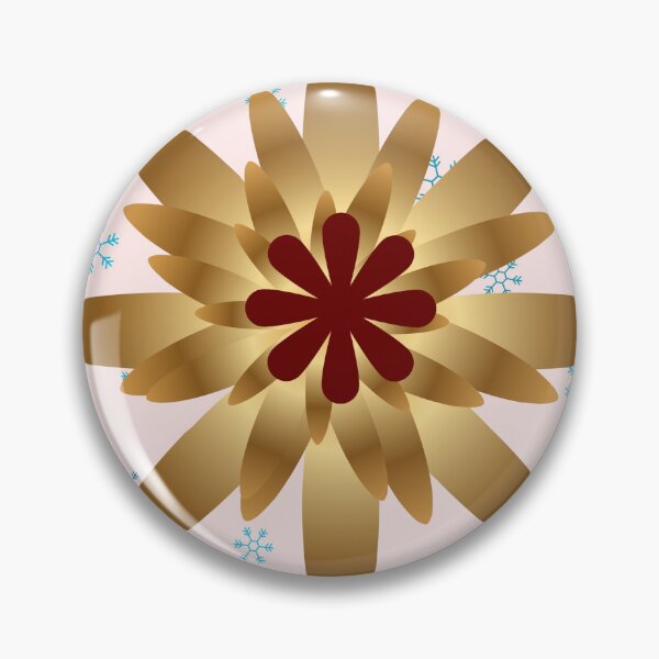 Artikelvorschau, Weihnachtliches Blumenmuster – Nahtloses Design in Gold, Rot und Grün entworfen und verkauft von HopeAndHustle.